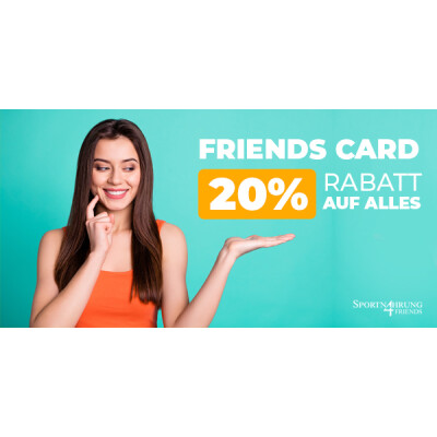 FriendsCard 2026 - ab sofort erhältlich - Die S4F FriendsCard | 20% auf über 7000 lagernde Artikel von über 160 Marken
