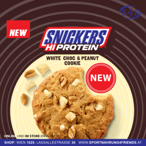 Snickers Hi-Protein Cookie White Choc Peanut 60g