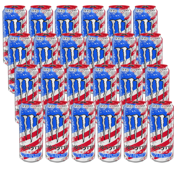 US Monster Energy Ultra - Red White & Blue Razz
